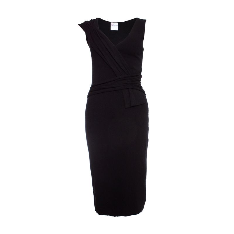 Red Valentino Black Wool Dress